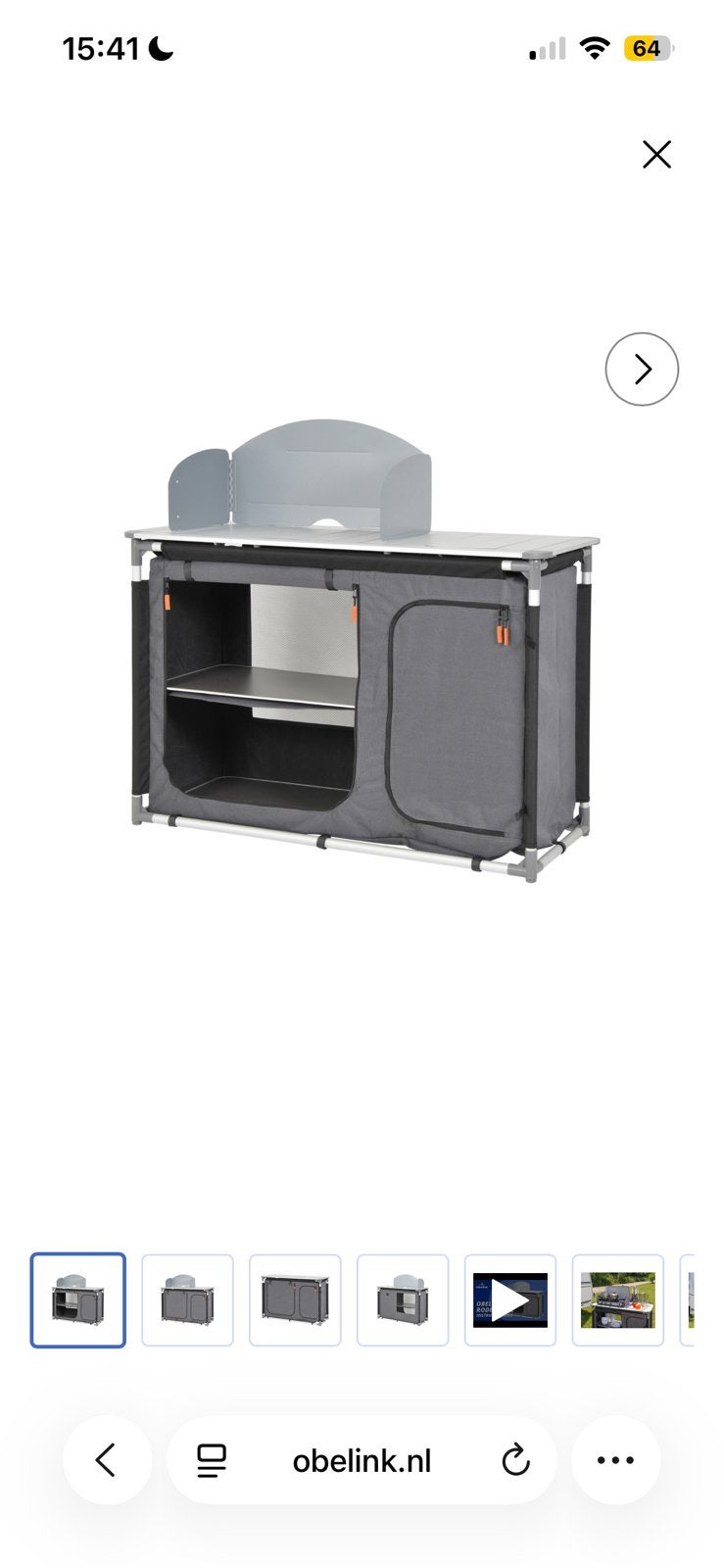 Obelink Rodeo Luxe keuken, Ophalen, Zo goed als nieuw, Campingkast