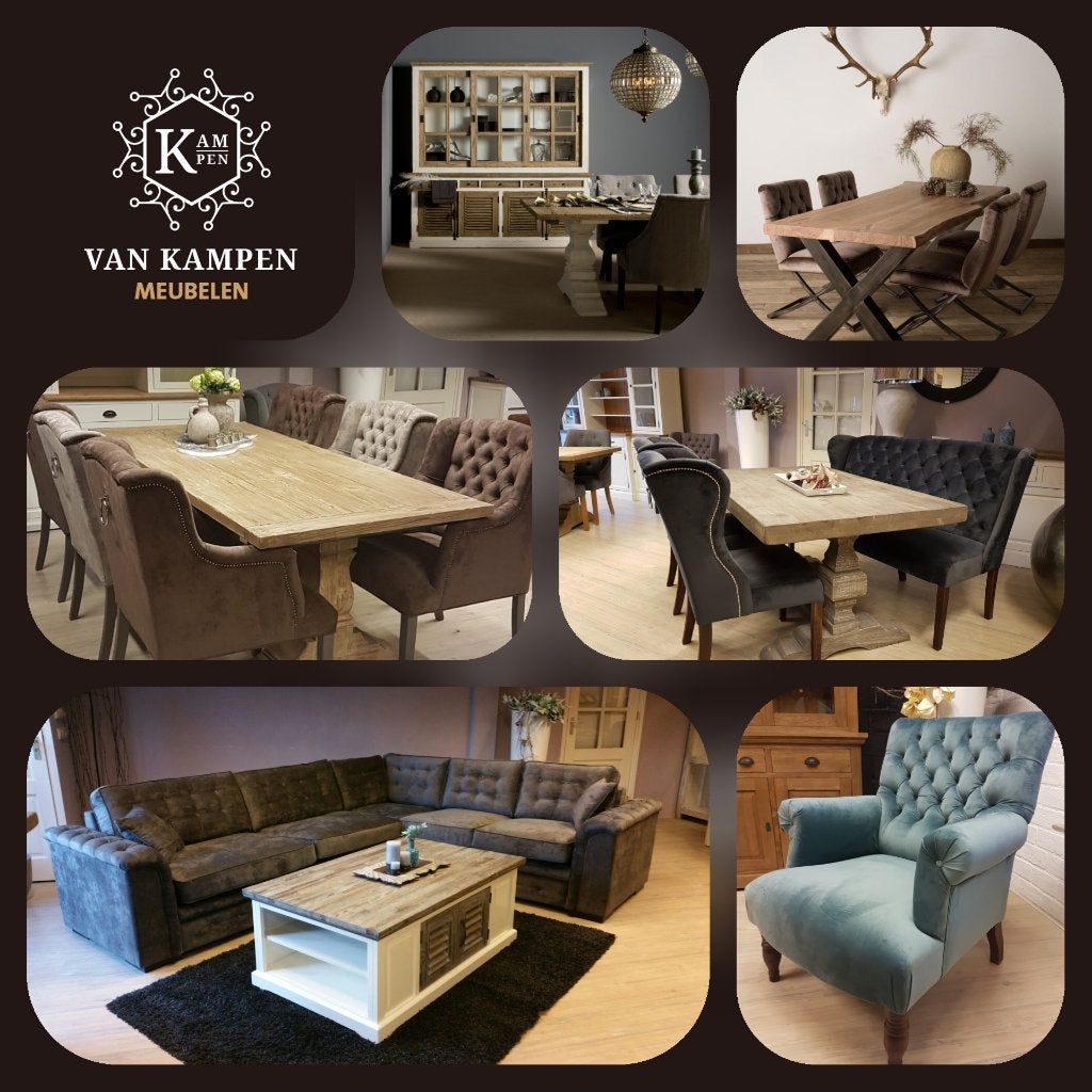 ACTIE 10% Dressoir Bologna Teak Hout (Woonprogramma Bologna), Met deur(en), Landelijke dressoir kast teak hout gratis bezorging