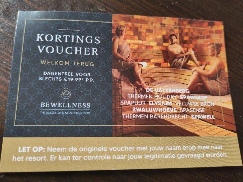 Dagentree sauna 19,99pp Welkom terug, Twee personen, Kortingsbon, Spa of Sauna