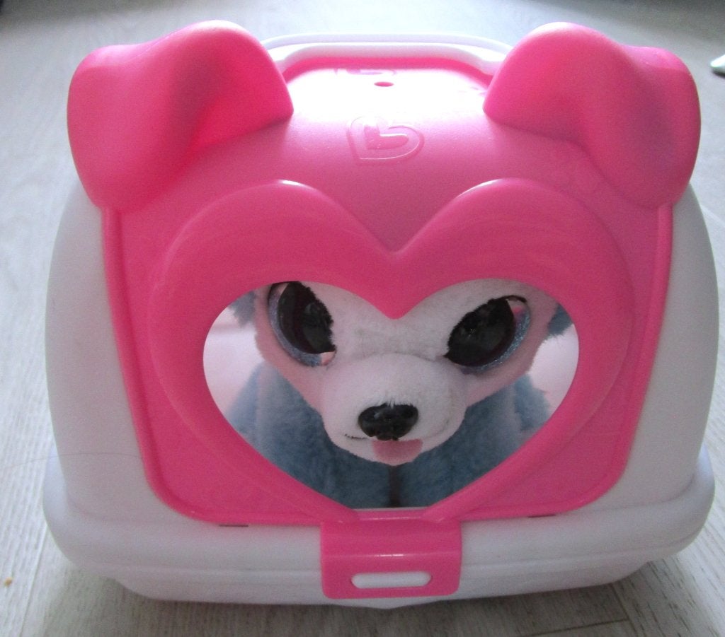 Pets Alive Knuffelhondje met Roze Reismand – ZURU, Overige merken, Zo goed als nieuw, Middelgroot (20 tot 80 cm), Meerkleurig