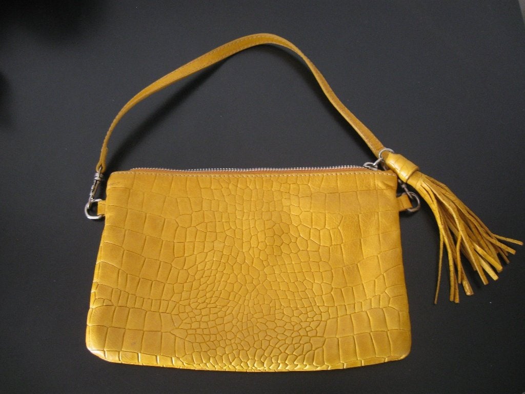 Gianni Chiarini leuk klein leren tasje clutch als nieuw, Sieraden, Tassen en Uiterlijk, Tassen | Damestassen, Ophalen of Verzenden