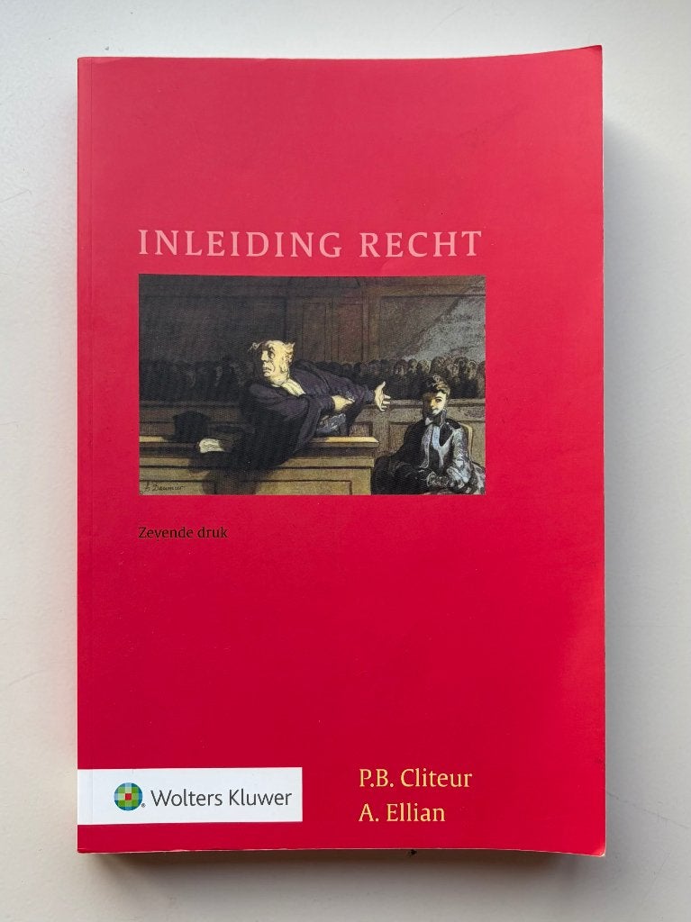Inleiding recht, Boeken, Studieboeken en Cursussen, Gelezen, Ophalen of Verzenden, WO, Wolters Kluwer