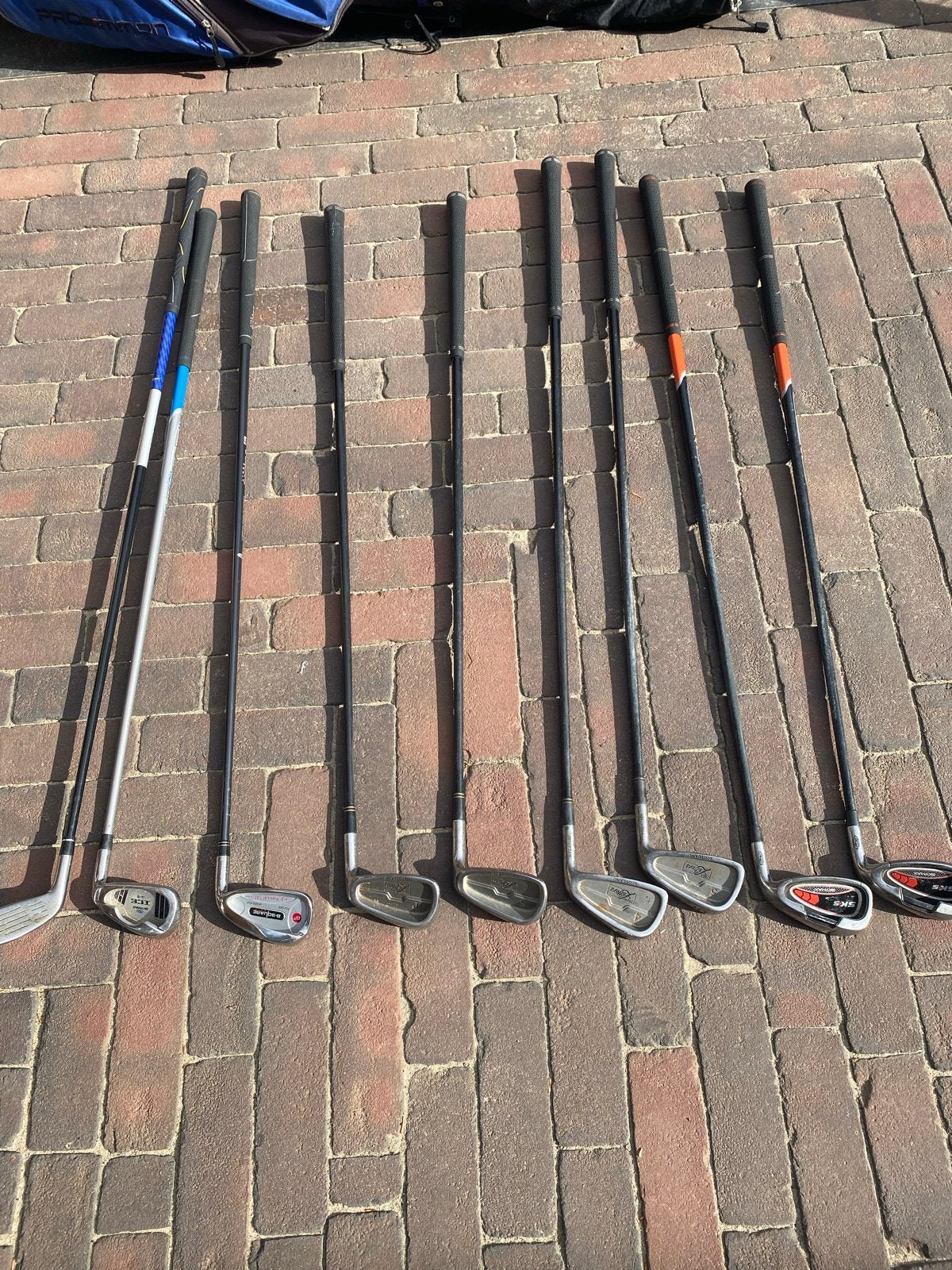 Complete golfset met tas - diverse clubs, Sport en Fitness, Golf, Ophalen, Gebruikt, Set, Overige merken