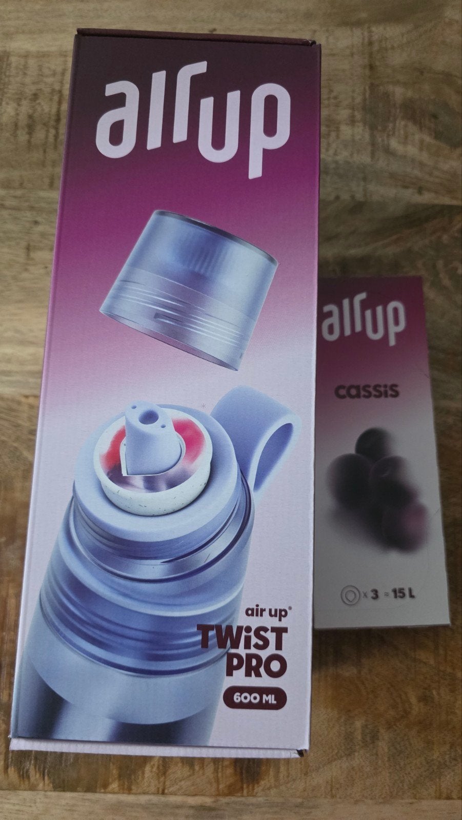 Air Up Twist Pro 600ml met Cassis Pods, Ophalen of Verzenden, Nieuw