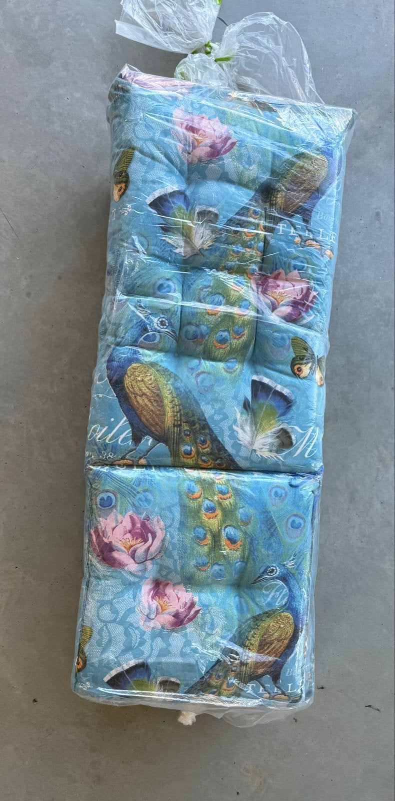 Nieuw Tuinstoel Kussen met Pauwenprint, Tuin en Terras, Ophalen, Nieuw
