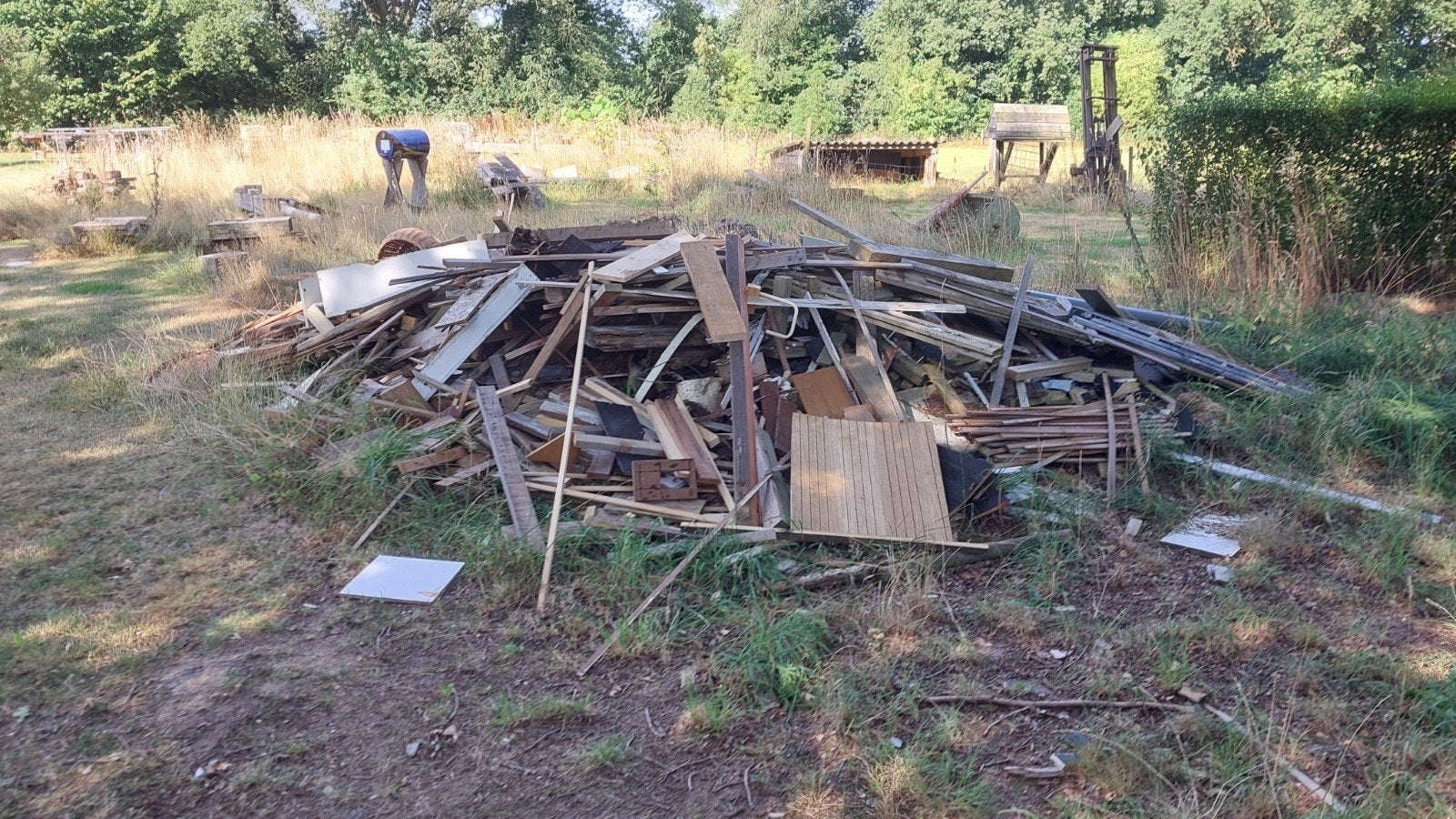 gratis partij gebruikt hout en planken, Doe-het-zelf en Verbouw, Gebruikt, 25 tot 50 mm, Ophalen of Verzenden, Balk