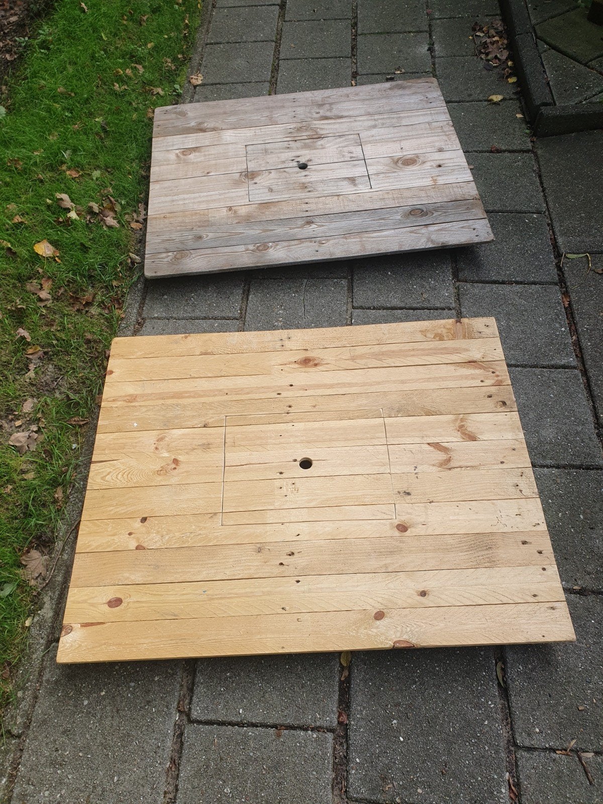 biertafels, Ophalen, Hout