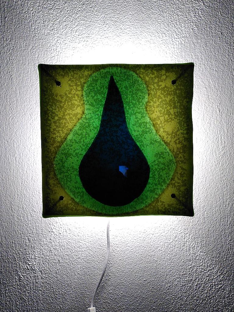 Vintage Ikea Tyft wandlamp, Huis en Inrichting, Lampen | Wandlampen, Ophalen of Verzenden, Gebruikt, Glas, Space age, brutalist