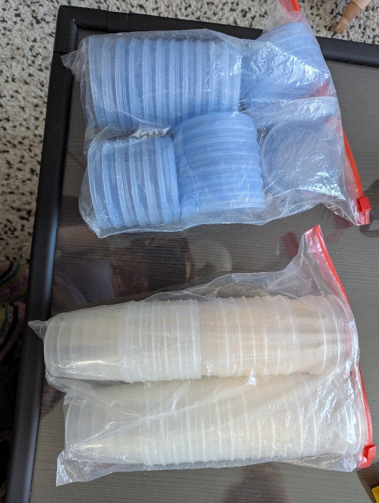 Philips Avent moedermelk bekers met schroefdop, Ophalen of Verzenden, Gebruikt, Overige typen