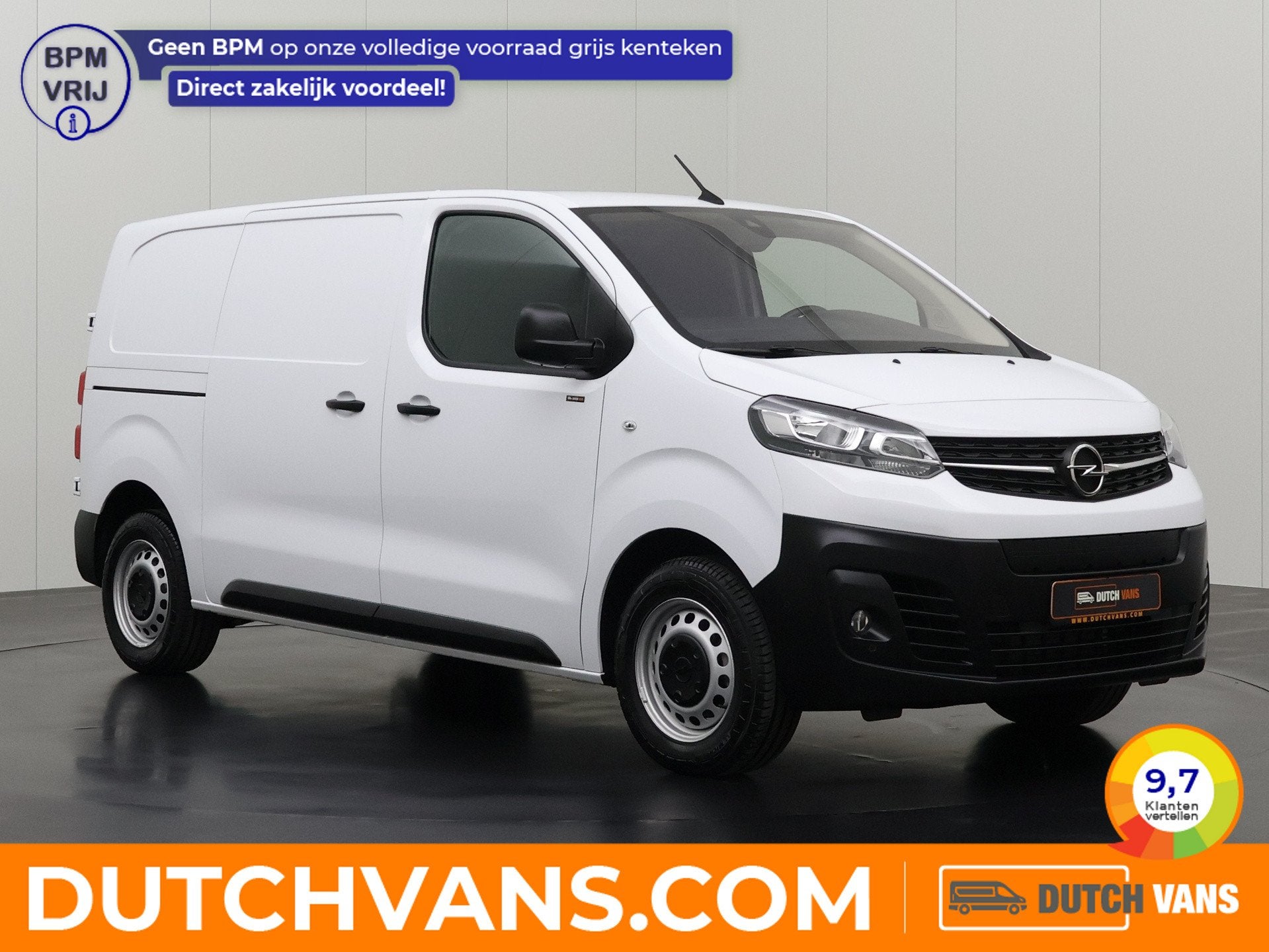 Opel Vivaro Lang 75KWh | Elektrisch | SOH 100% | Navigatie |, Auto's, Automaat, Stof, Wit, Elektrisch