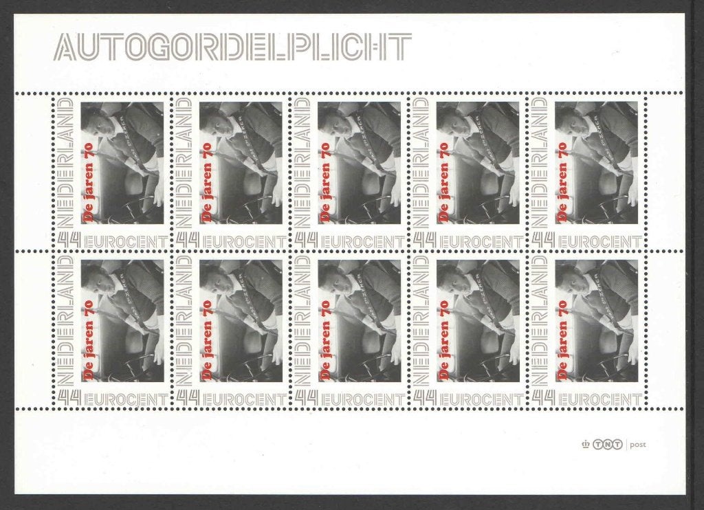 Nostalgie op Postzegels Jaren '70: Autogordelplicht, Ophalen of Verzenden, Na 1940, Postfris