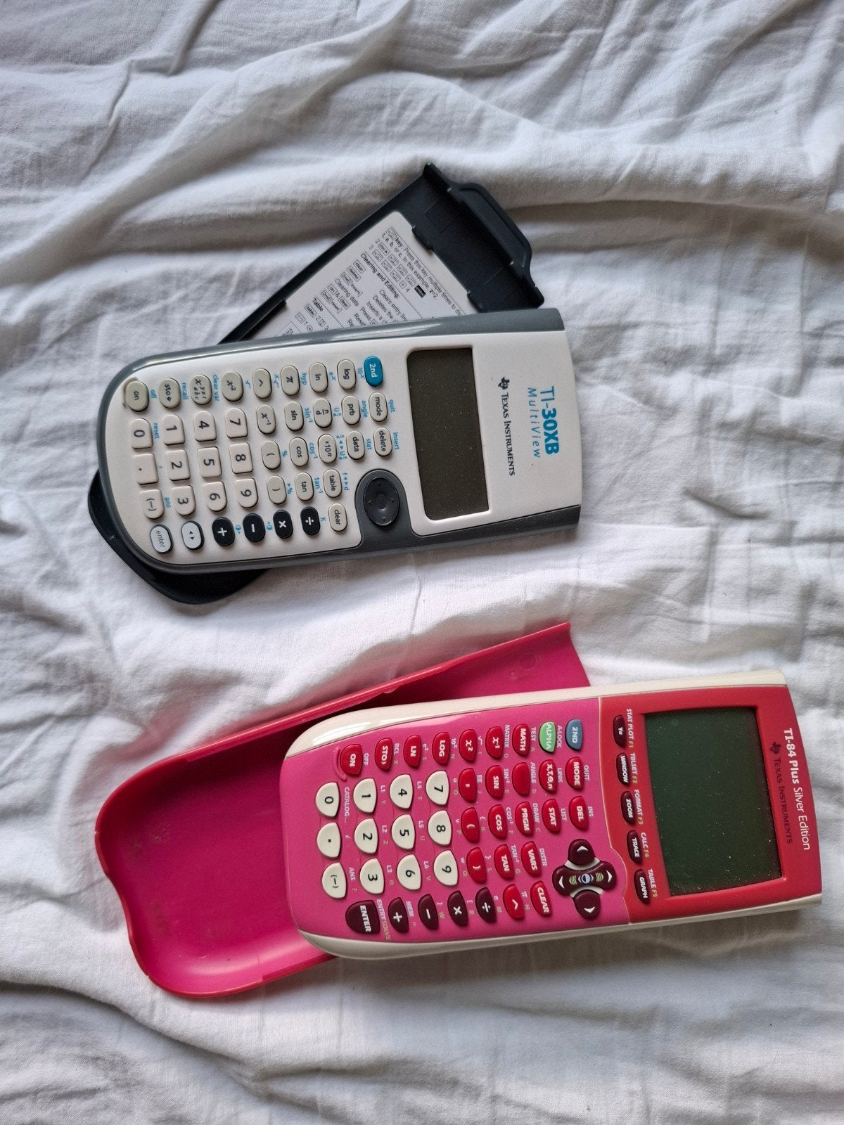 grafische (roze) rekenmachine en rekenmachine, Ophalen, Grafische rekenmachine, Zo goed als nieuw