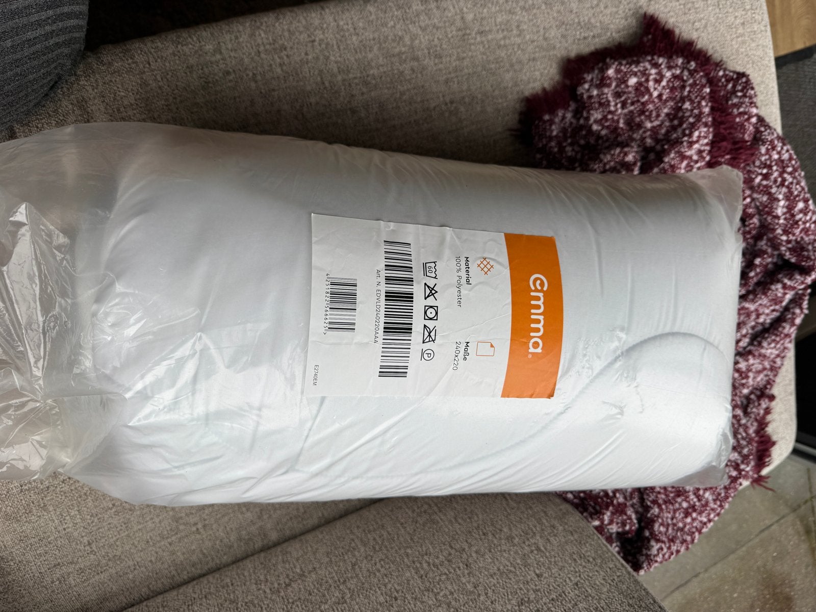 Nieuw Emma Dekbed 240x220, Lits-jumeaux, Wit, Nieuw, Ophalen of Verzenden