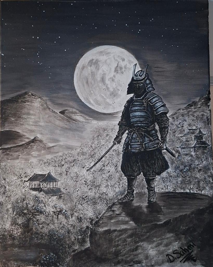 Samurai bij Maanlicht, Ophalen of Verzenden