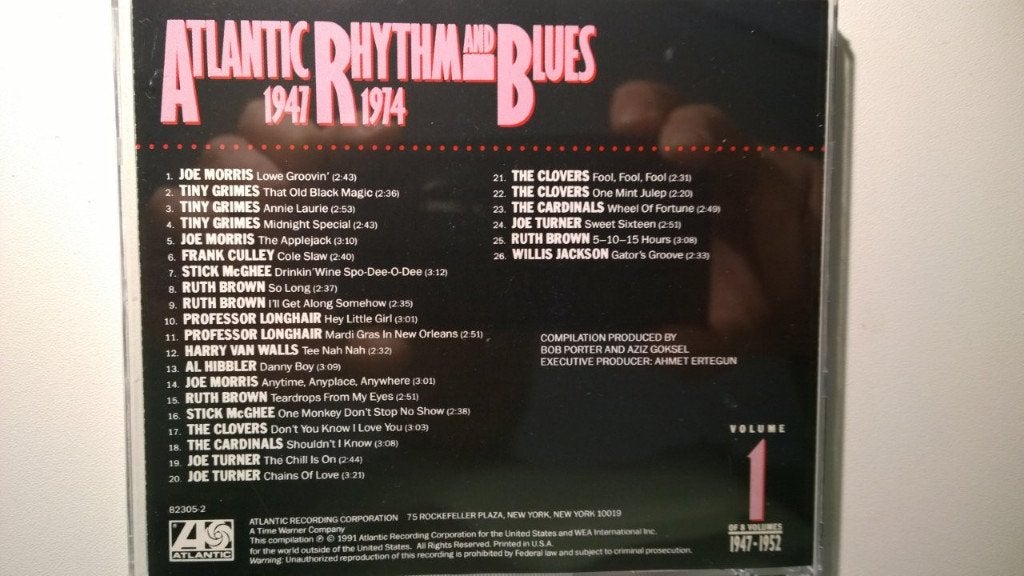 Atlantic Rhythm & Blues 1947-1974 (Volume 1 1947-1952), Ophalen of Verzenden, Zo goed als nieuw, Jazz en Blues