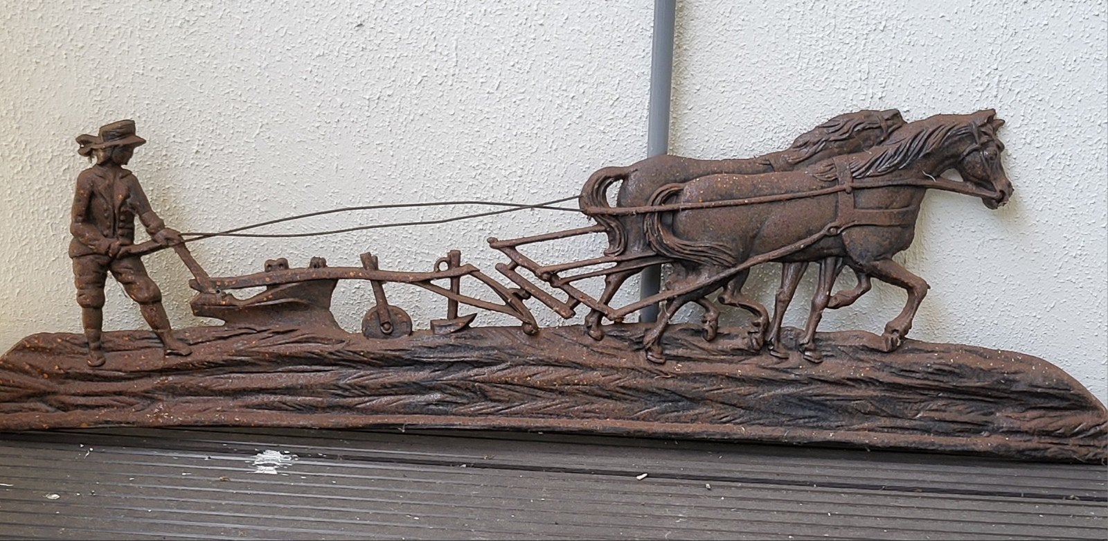 Gietijzeren Wandornament., Ophalen, Gebruikt