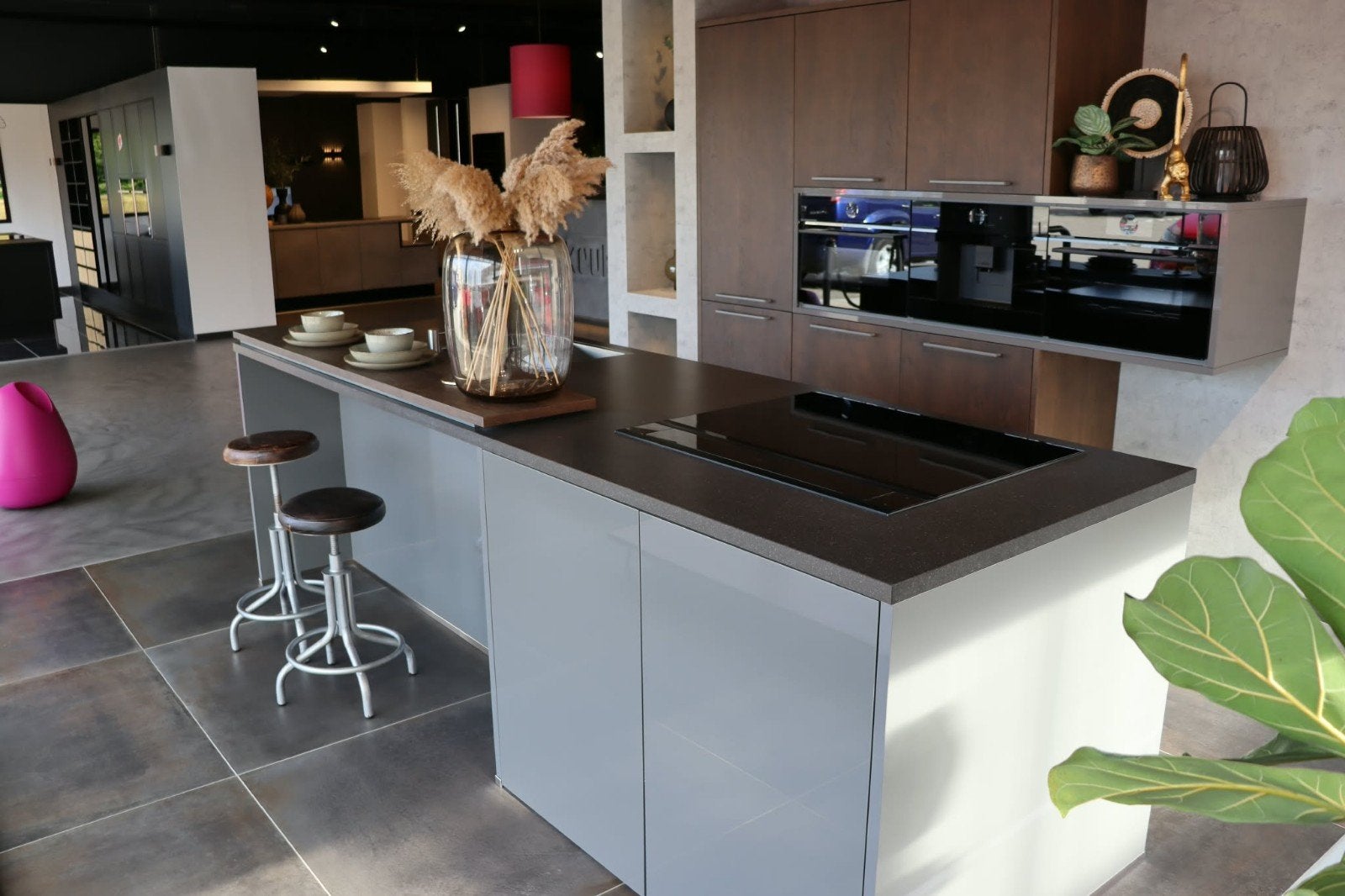Luxe eilandkeuken | Bosch apparatuur | echt eiken fineer, Ophalen, Nieuw, Composiet, Overige typen