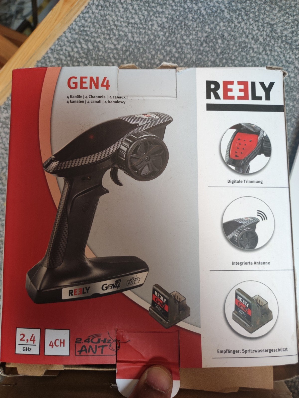 Reely GEN4 2.4GHz 4-kanaals afstandsbediening met ontvanger, Ophalen of Verzenden, Nieuw, Onderdeel