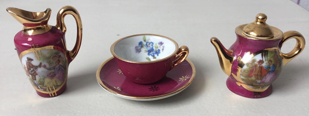 Miniatuurtjes van Limoges France, Antiek en Kunst, Ophalen of Verzenden