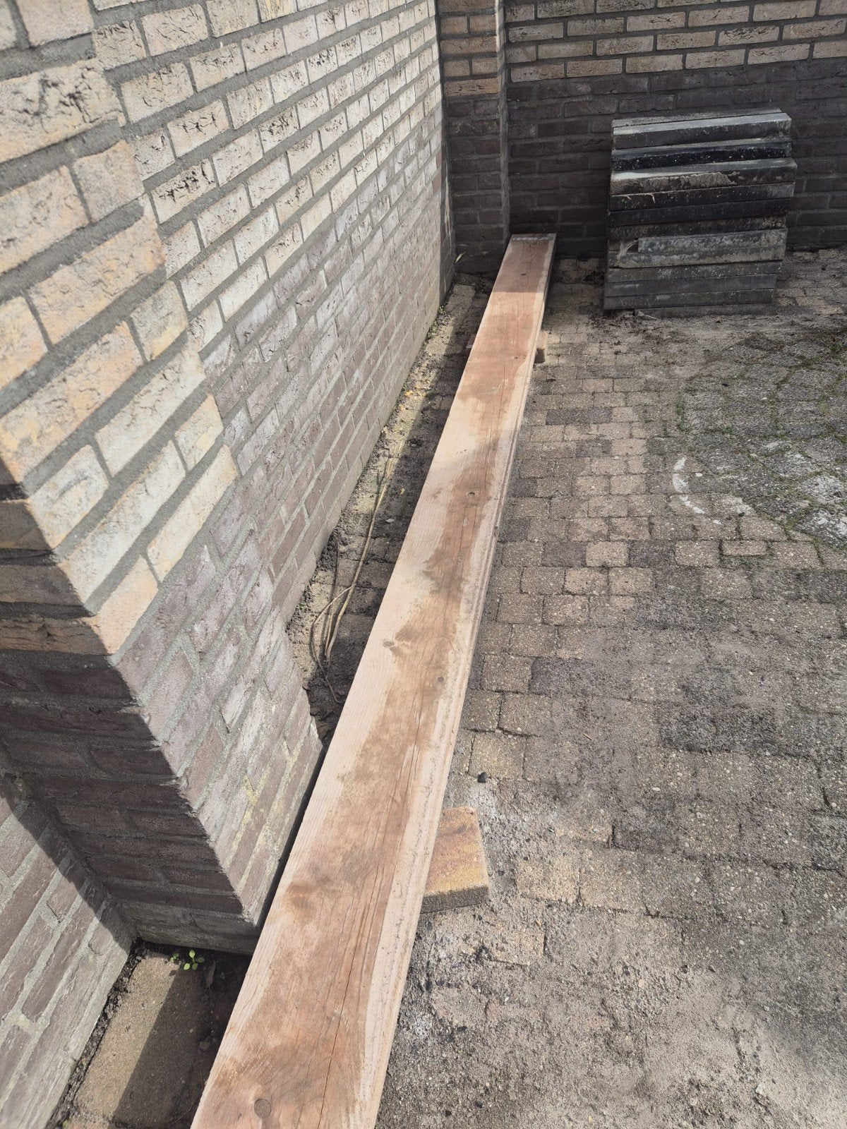 2 Steigerplanken 5 meter, Ophalen, Gebruikt, Plank, Steigerhout