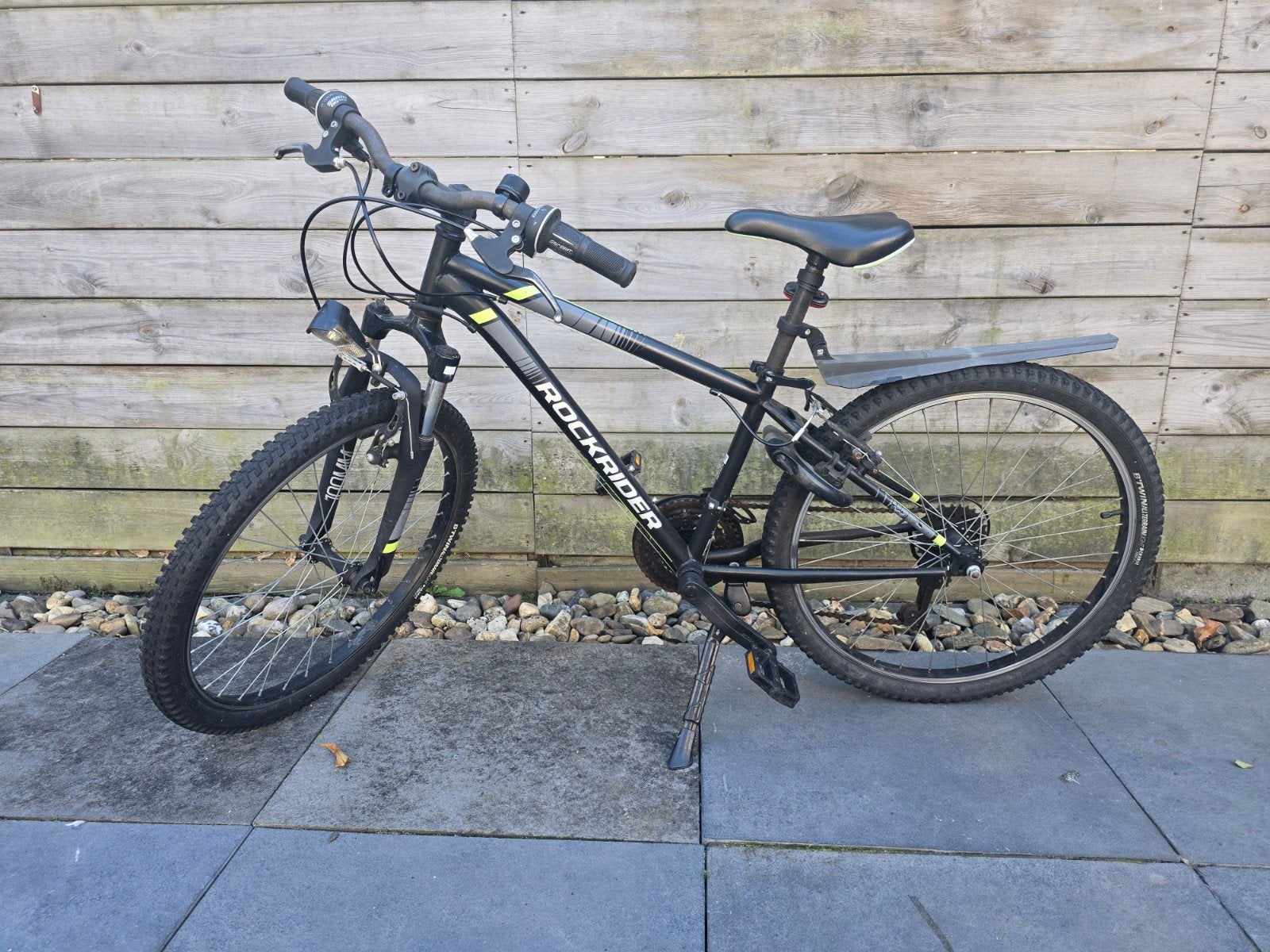 Rockrider ST100 Mountainbike - Zwart/Geel