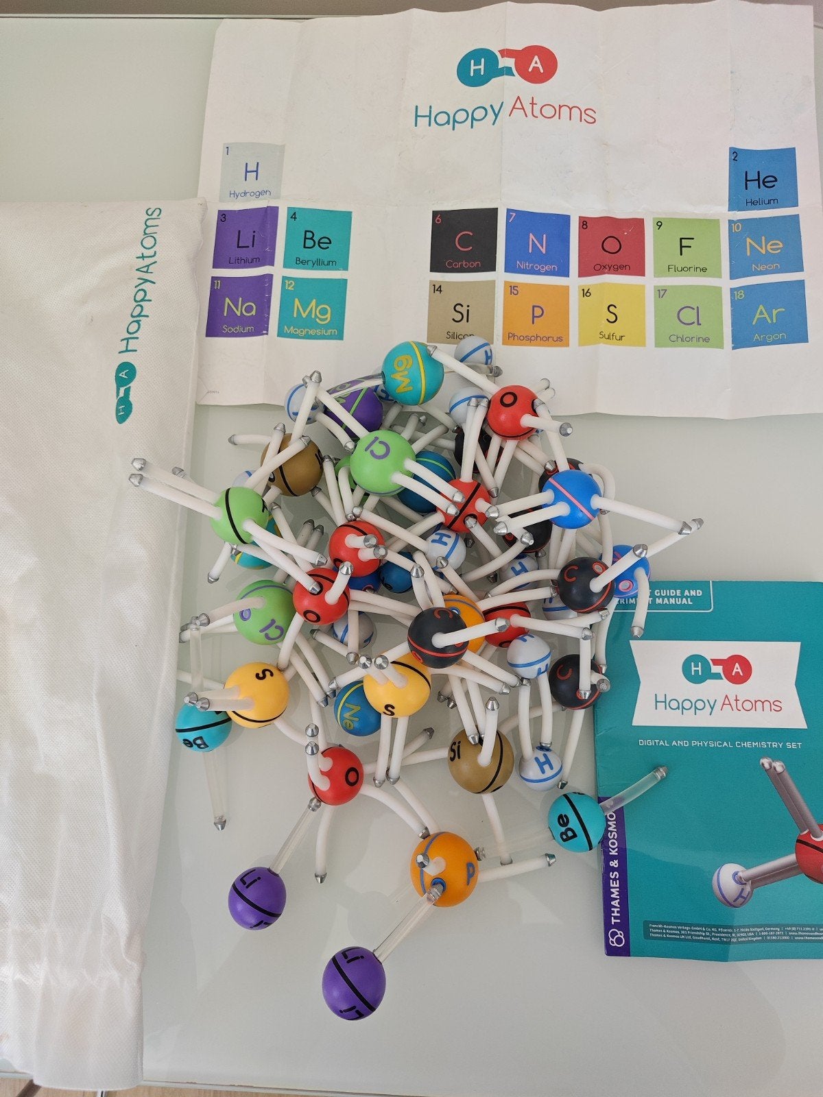 HAPPY ATOMS Educatieve set voor kinderen en tieners, Ophalen of Verzenden, Nieuw