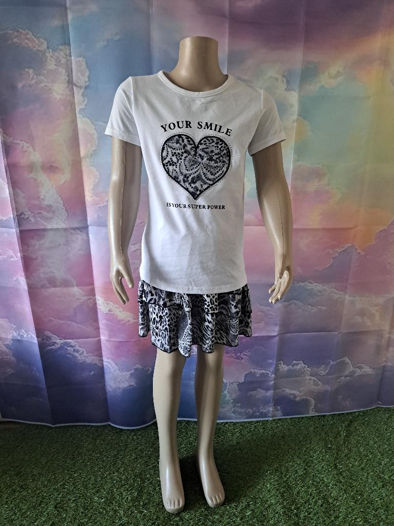 Meisjes zomer set Youre smile maat 134/140 NIEUW, Kinderen en Baby's, Kinderkleding | Maat 134, Meisje, Nieuw, Ophalen of Verzenden
