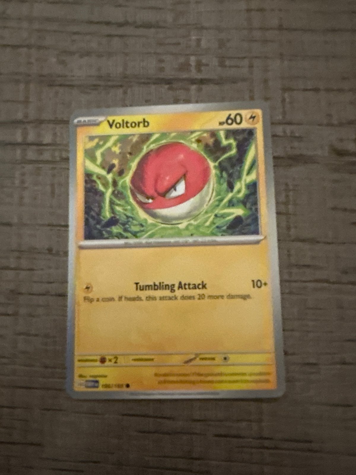 Pokémon Kaart - Voltorb (60 HP), Ophalen of Verzenden, Gebruikt, Losse kaart