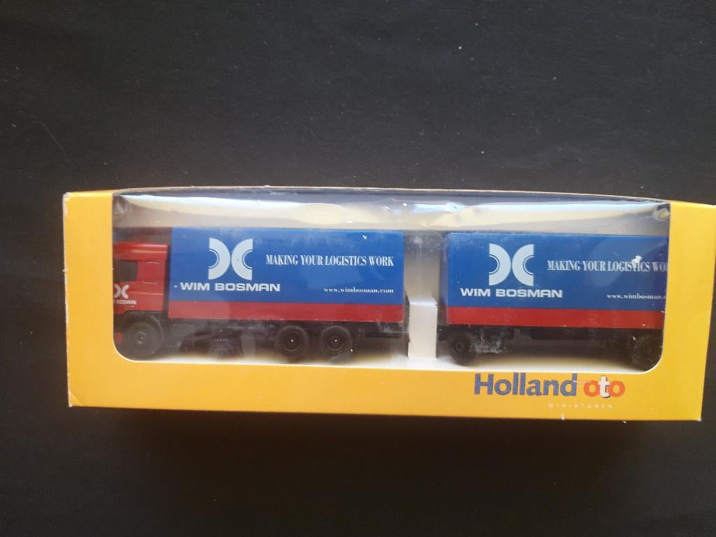 DAF 95 vrachtwagen combinatie Wim Bosman – H0, Hobby en Vrije tijd, Modelauto's | 1:87, Ophalen of Verzenden, Zo goed als nieuw