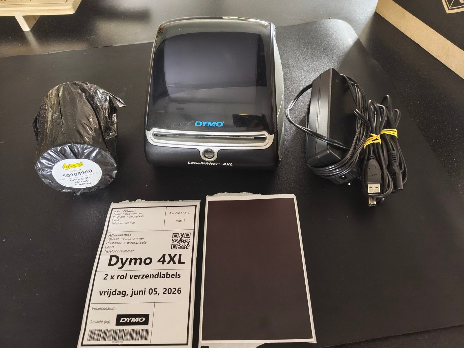 Dymo 4XL met 2 rollen, Ophalen of Verzenden, Zo goed als nieuw