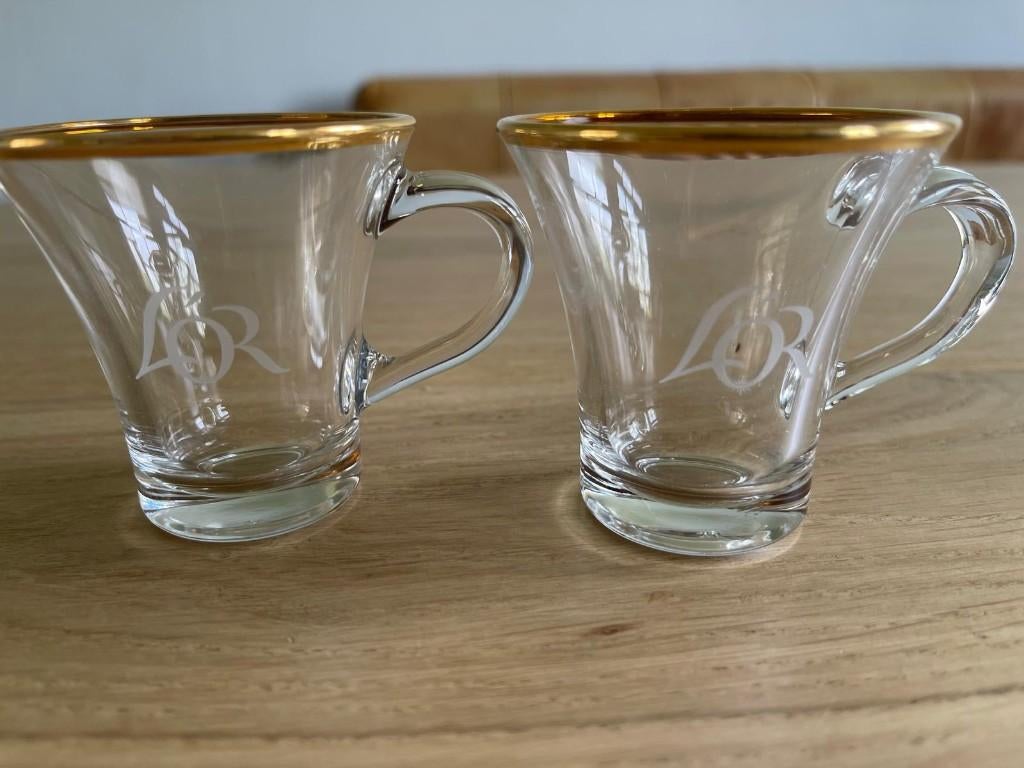 L'OR Espresso-glazen (2 stuks), Glas of Glazen, Nieuw, Ophalen of Verzenden, Glas