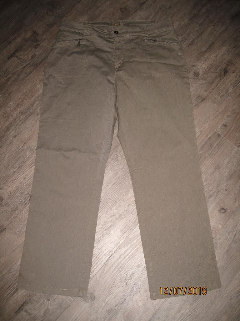 Kingfield beige pantalon maat 46, Kleding | Dames, Beige, Maat 46/48 (XL) of groter, Ophalen of Verzenden, Gedragen