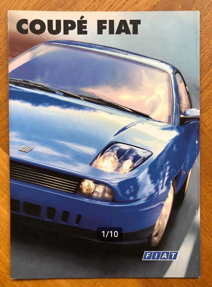 Coupé Fiat folder 1996, Nieuw, Ophalen of Verzenden, Overige merken, Fiat