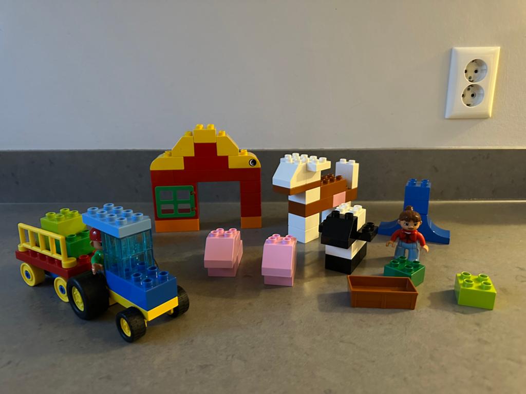 Lego Duplo Boerderij Set 5488 met Tractor en Dieren, Kinderen en Baby's, Speelgoed | Duplo en Lego, Inclusief minifiguren, Gebruikt