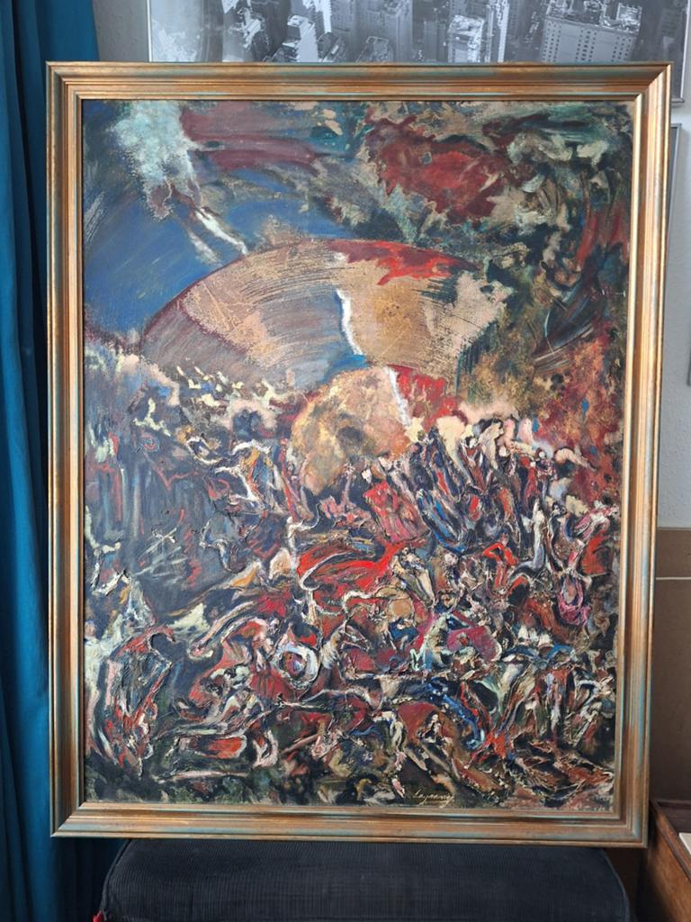 Brasil abstract painting la Granga, Ophalen of Verzenden