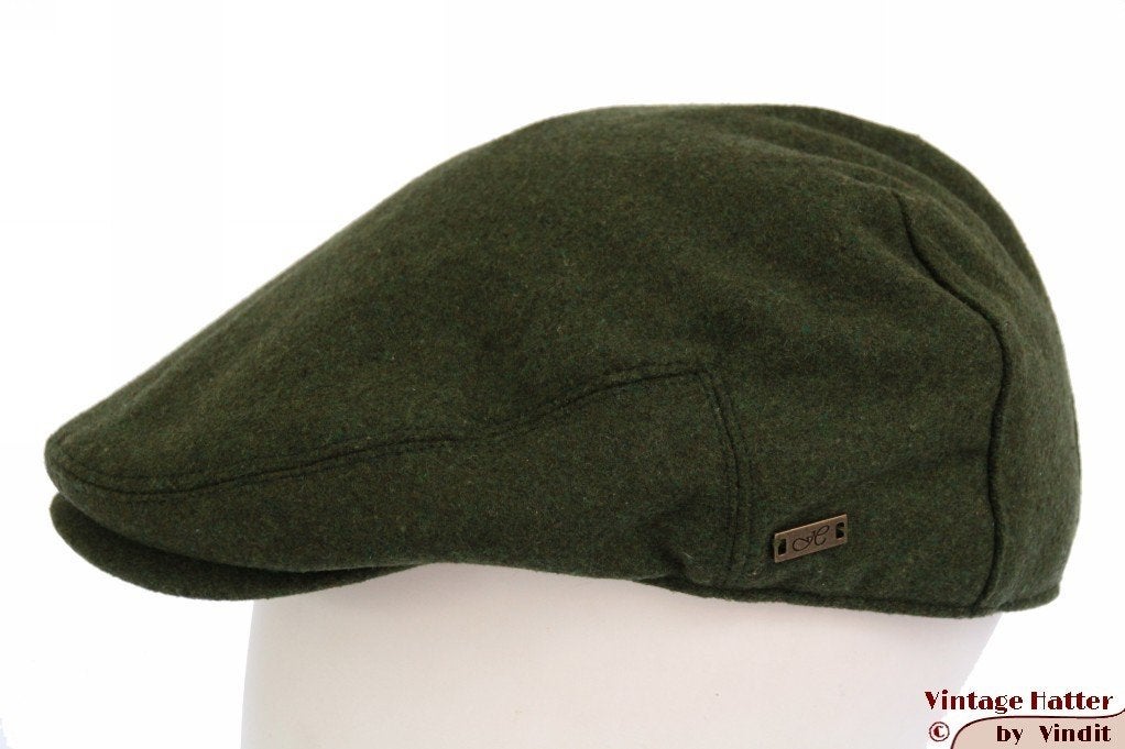 Flatcap Platte pet Hawkins groen wol mix maat 59 Nieuw, Hawkins, Nieuw, Ophalen of Verzenden, Pet
