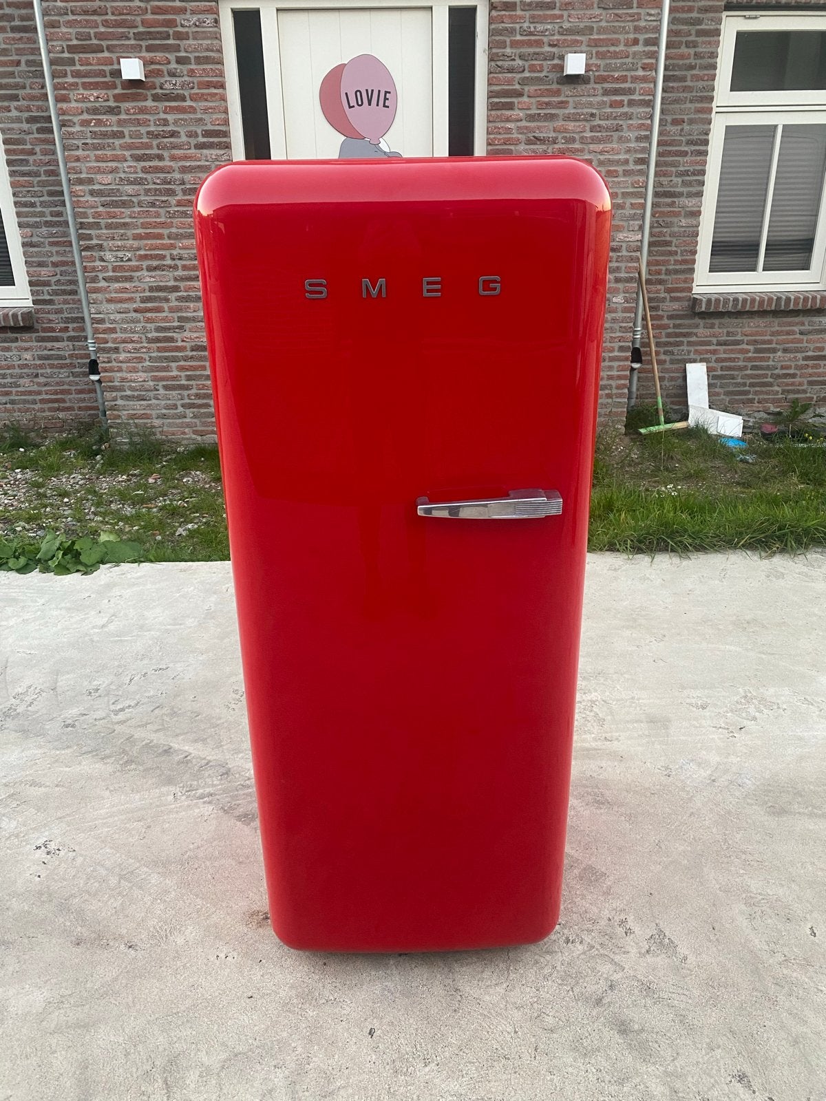 Smeg FAB28RERB1 Koelkast - Rood, Retro Design, Zonder vriesvak, Bella, 200 liter of meer, 60 cm of meer