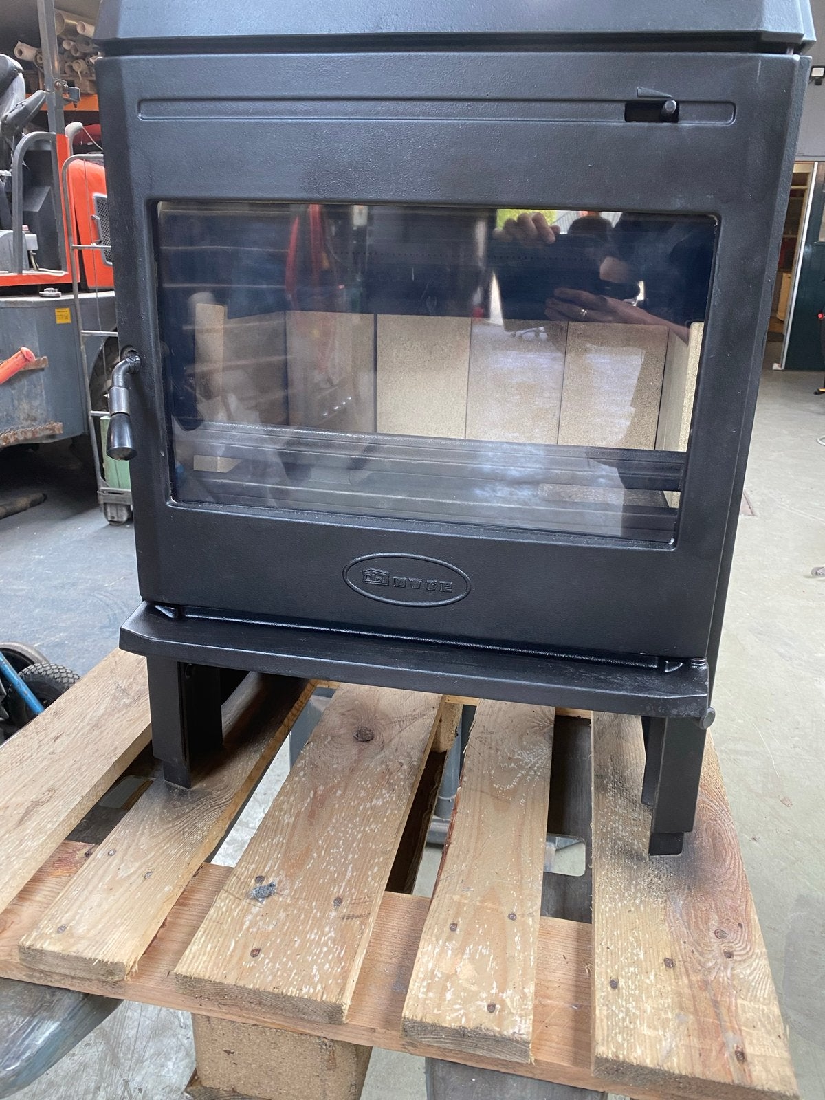 Dovre 360 CB Houthaard - 8kW met achteraansluiting, Ophalen, Gebruikt, Hout, Houtkachel