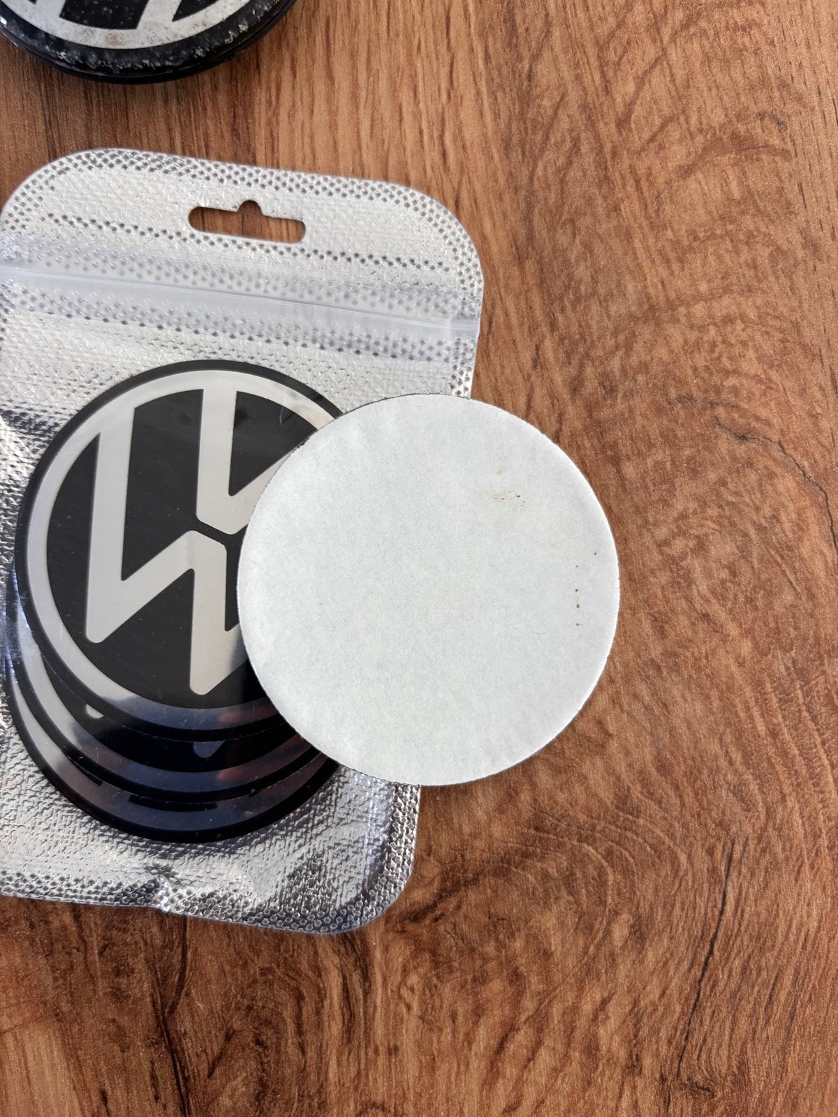 Nieuwe VW Wielnaafdoppen Set - Zwart/Zilver Logo, Ophalen of Verzenden