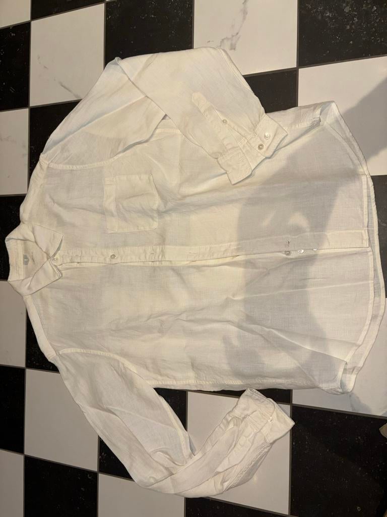 Arket linnen overhemd maat 48, Ophalen of Verzenden, Zo goed als nieuw, Beige, Halswijdte 39/40 (M)