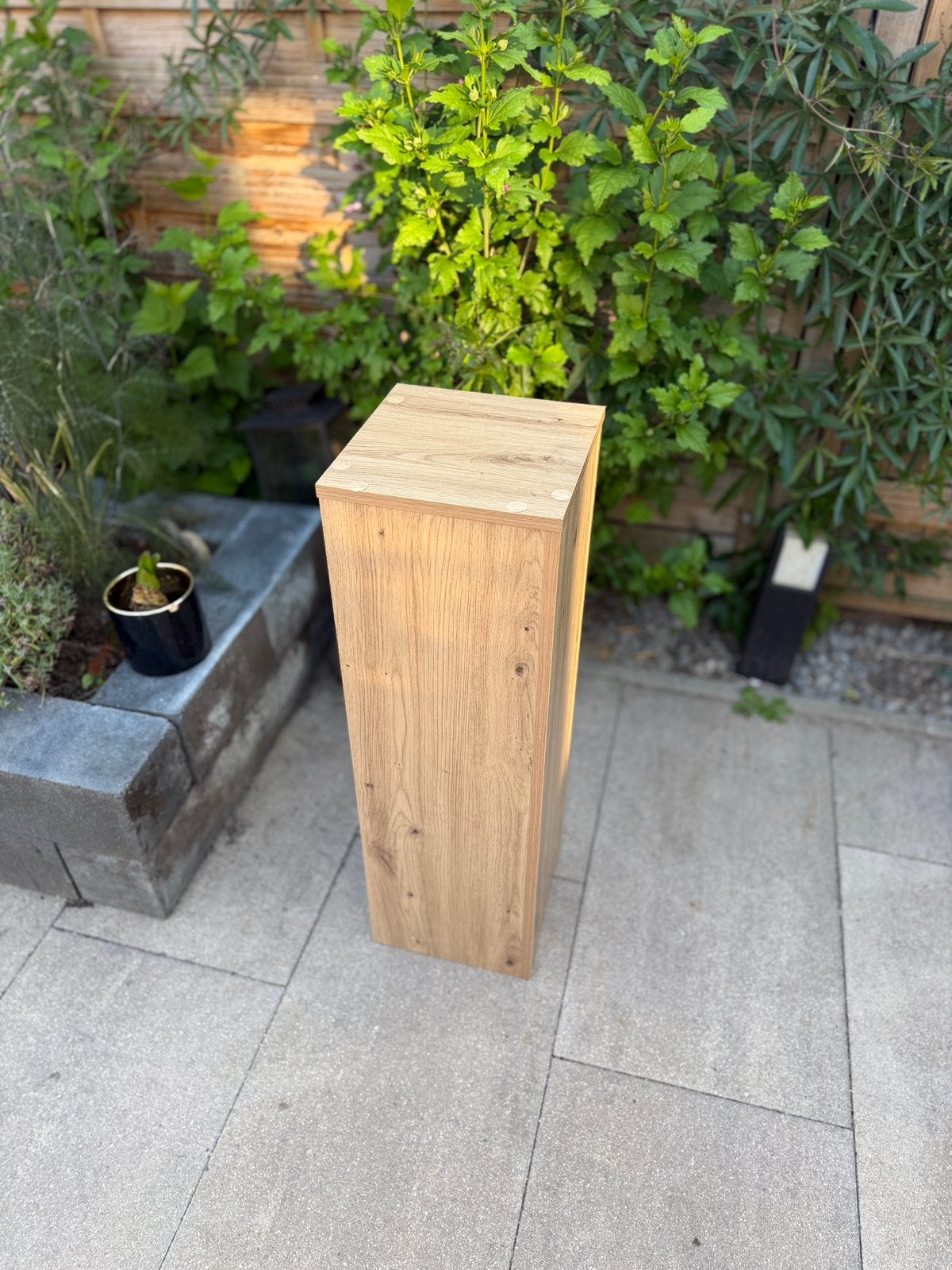 2x dubbele planten standaard bos bloemen hout paal, Ophalen, Nieuw, 60 tot 100 cm, 60 cm of meer