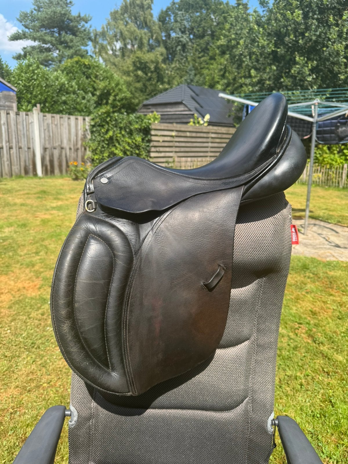 Tweedehands veelzijdigheidszadel 17,5 inch, Ophalen, Gebruikt, M (17 inch), Middel