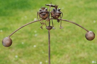 Tuinsteker, tuinprikker, windspel met Kikkers, Kikkerkoning, Ophalen of Verzenden, Nieuw