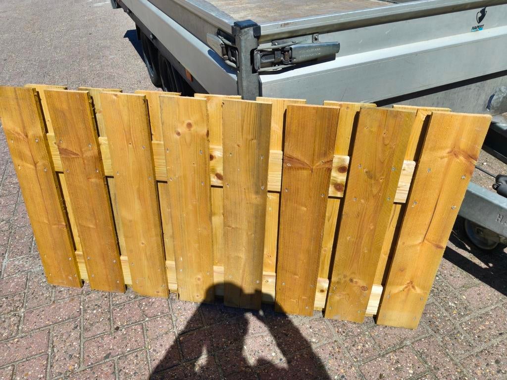 14 grenen houten schermen., Ophalen, 6 meter of meer, Nieuw, Minder dan 1 meter