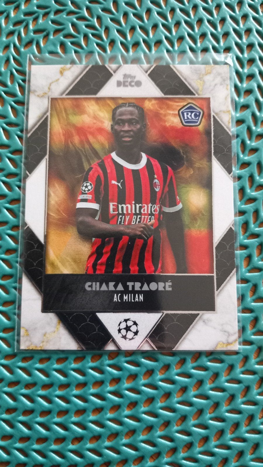 Topps Deco Chaka Traoré AC Milan RC Prodigy Voetbalkaart, Verzenden, Zo goed als nieuw, Buitenlandse clubs, Spelerskaart