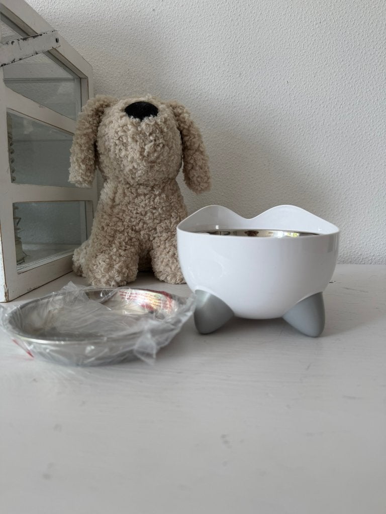 NIEUW > Catit Voer-/Waterbak met 2 Aluminium schaaltjes, Verzenden, Nieuw