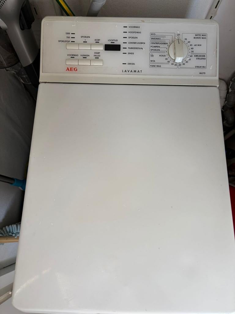 AEG Lavamat Bovenlader Wasmachine - Wit, Witgoed en Apparatuur, Wasmachines, 6 tot 8 kg, Bovenlader, 85 tot 90 cm, Minder dan 1200 toeren