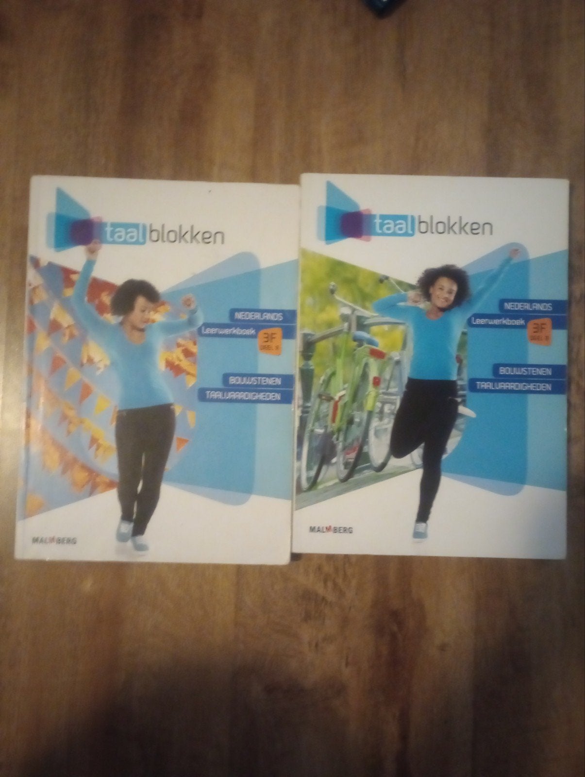 Twee Taalblokken Nederlands leerwerkboeken 3F deel a en b, Malmberg, Ophalen of Verzenden, Zo goed als nieuw, MBO