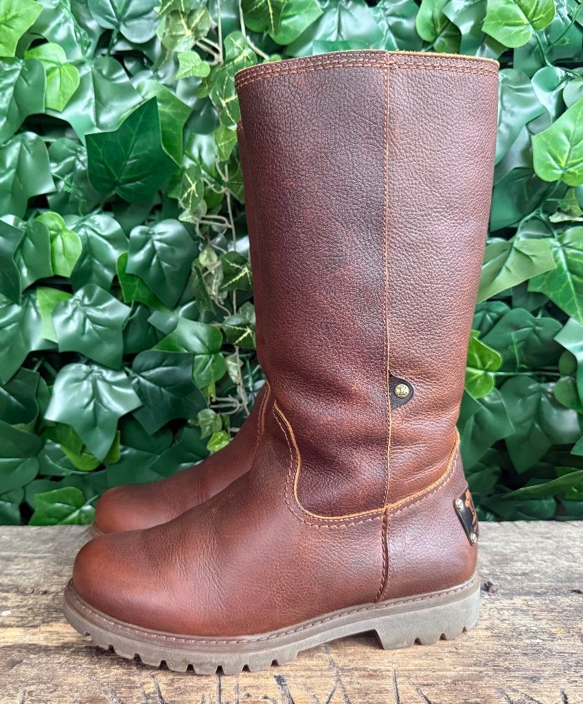 Bijna Nieuwe gevoerde laarzen van Panama Jack maat 37, Kleding | Dames, Schoenen, Hoge laarzen, Bruin, Ophalen of Verzenden, Zo goed als nieuw