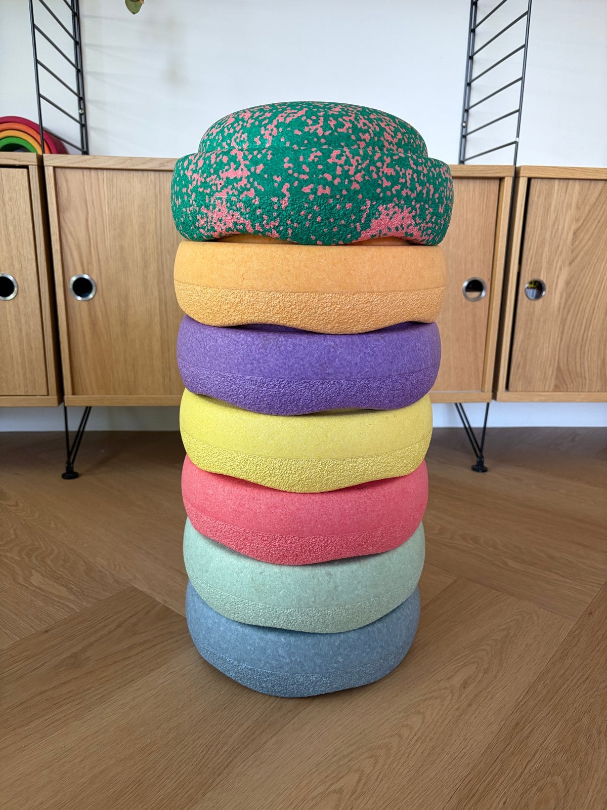 Stapelstein Stapelstenen Set - 7 Stuks in Diverse Kleuren, Ophalen of Verzenden, Zo goed als nieuw, Jongen of Meisje